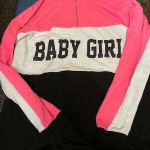 Baby Girl Pink and Black Womens Top